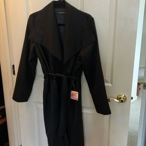 Chicwish black wrap coat